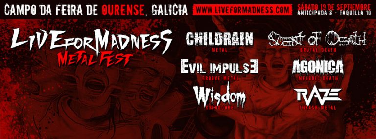 El 5º Live For Madness Metal Fest anuncia bandas y oferta especial