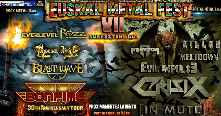 Cartel y detalles del 'VII Euskal Metal Fest'