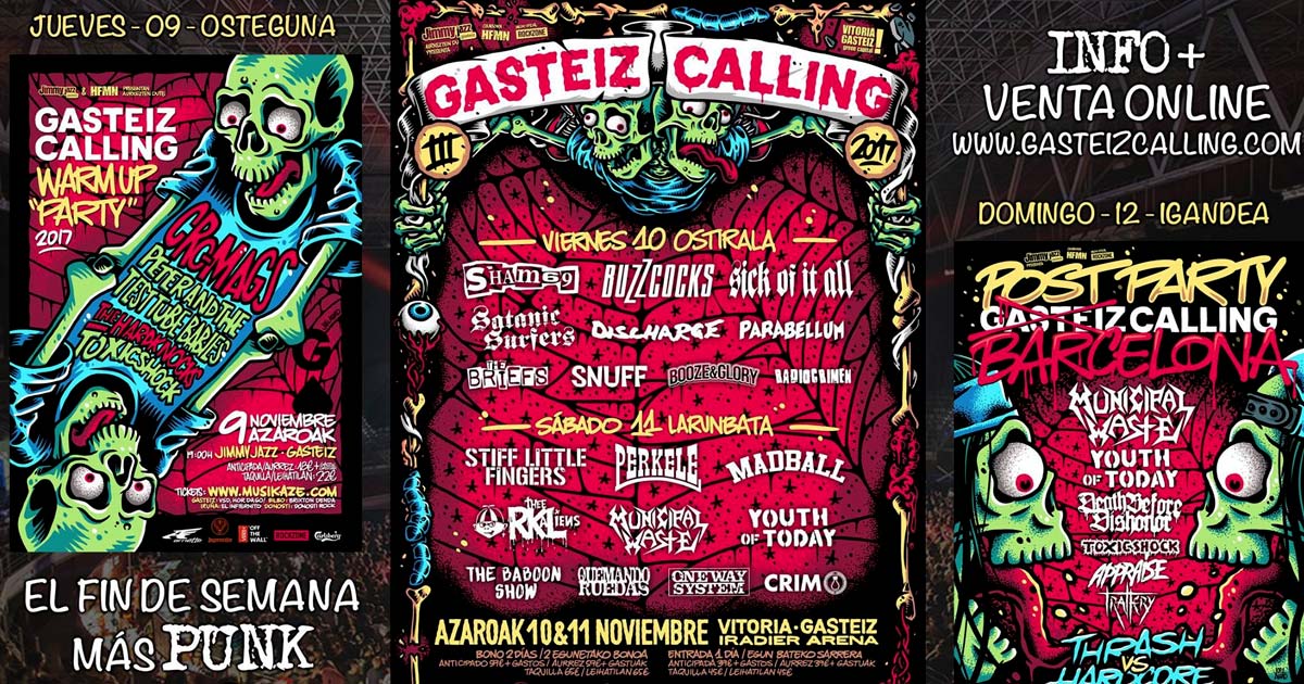 Cartel y detalles del Gasteiz Calling